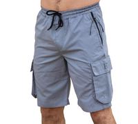Enzo Pantalons Cargo Pour Hommes Combat Casual Tech Élastiques Légers Mi-Length