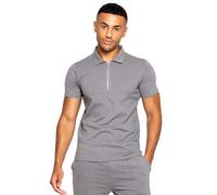 Enzo Polo Homme 1/4 Zip Col Ouvert Manches Courtes Été S-2XL