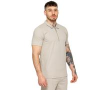Enzo Polo Homme 1/4 Zip Col Ouvert Manches Courtes Été S-2XL