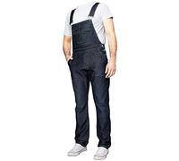 Enzo Salopette Coupe Regular Bleu - Salopette en Jean Homme Royale Taille 30W - 50W