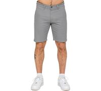 Enzo Short Chino Coton Extensible Hommes Décontracté Slim Longueur Genou Demi