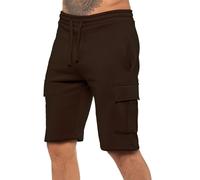 Enzo Shorts Cargo En Laine Polaire Homme à Taille Élastique Cordon