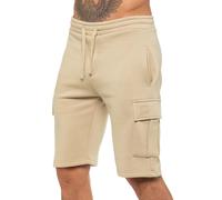 Enzo Shorts Cargo En Laine Polaire Homme à Taille Élastique Cordon