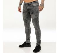 Enzo Slim Extensible Jeans Hommes Motard Déchiré Jeans Pantalon Tout Tailles UK