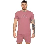 Enzo T-Shirt Coupe Slim Manches Courtes Coton Stretch Athlétique T-Shirt