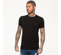 Hommes Muscle Slim Fit Stretch T Shirt Gym Court Manche Ras Cou T-SHIRT S - XL