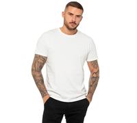 Enzo T-Shirt Homme Regular À Manches Courtes Uni Col Rond En Coton Décontracté