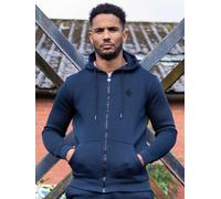 Enzo Veste à Capuche Zippée Homme Polaire Rayée Noir/Vert/Gris