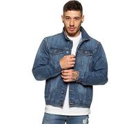 Enzo Veste en jean pour homme style western classique style camionneur vintage