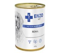 ENZO VET Régime rénal pour maladies rénales avec viande de bœuf pour chiens 400g x24