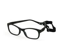 EnzoDate Flexible Lunettes de vue pour enfants taille 44/16 TR90 enfants Lunettes, sans vis, incassable Safe Light Boys Girls Optical Glasses (Noir)