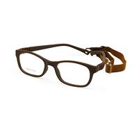 EnzoDate Flexible Lunettes de vue pour enfants taille 44/16 TR90 enfants Lunettes, sans vis, incassable Safe Light Boys Girls Optical Glasses (Marron)