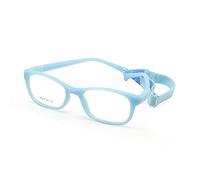 EnzoDate Flexible Lunettes de vue pour enfants taille 44/16 TR90 enfants Lunettes, sans vis, incassable Safe Light Boys Girls Optical Glasses (Bleu)