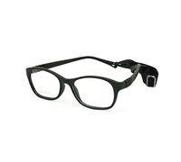 EnzoDate les enfants des verres optiques frame avec sangle taille 48, un morceau d'enfants des lunettes avec cordon souple, non - filles garçons lunettes (Noir) pour 5-7 ans
