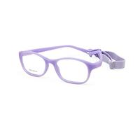 EnzoDate les enfants des verres optiques frame avec sangle taille 48, un morceau d'enfants des lunettes avec cordon souple, non - filles garçons lunettes (violet) pour 7+y