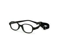 EnzoDate Lunettes pour enfants Monture Taille 41 Pas de vis Flexible Pliable Bébé Lunettes Bracelet Cordon Retenter Garçons Filles (noir)