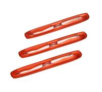 EnzoDate Pack de 3 Lunettes de Lecture Pliantes Mini Lecteur de Poche Lunettes Presbytes +1.0 à +3.5 (Vin, 3.5, Dioptres)
