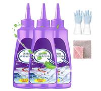 Enzyme Active DéTachant Pour Linge,DéTachant Pour VêTements Tenaces,DéTachant à Lessive Rapide,Nettoyant Multi-Usages Pour Les Taches D'Huile Et De Sang Sur Les VêTements (Même taille, B-3Pcs)