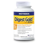 Enzymedica, Digest Gold, Formule Enzymatique À Action Rapide, Réduit Gaz Et Ballonnements, Améliore L'Absorption Des Nutriments Et L'Énergie, Sans Gluten, Sans Produits Laitiers, 180 Capsules