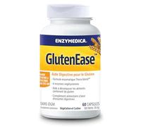 Enzymedica, Glutenease, Indiqué Contre Le Gluten Et La Caséine, Formule Enzymatique, Améliore L'Absorption Des Nutriments Et L'Énergie, Sans Gluten, Sans Produits Laitiers, Végétarien, 60 Capsules