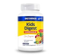 Enzymedica, Kids Digest Chewable, Enzymes Digestives, Goût Punch aux Fruits, 60 Comprimés végétaliens à mâcher, Hautement Dosé, Testé en Laboratoire, Végétarien, Sans Soja, Sans Gluten, Sans OGM