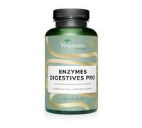 Enzymes Digestives Complexe PRO | Unique : Avec Enzyme Pour le Gluten | Lactase, Bromeline, Lipase, Amylase… | 120 Gélules Gastro-résistantes | Testé en Laboratoire & Sans Additifs | Vegavero®