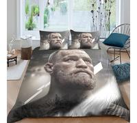 EOASNRTCB 3D Impression Conor McGregor Housse De Couette Literie Housse De Couette Et Taie d'oreiller Microfibre Jeunes Et Garçons Et Filles Enfants Parures De Lit King（220x240cm）