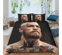 EOASNRTCB Housse De Couette De Conor McGregor,Parure De Lit McGregor,Impression 3D Microfibre Ensemble De Cadeaux,pour Les Garçons Et Les Filles Double（200x200cm）