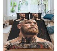 EOASNRTCB Housse De Couette De Conor McGregor,Parure De Lit McGregor,Impression 3D Microfibre Ensemble De Cadeaux,pour Les Garçons Et Les Filles King（220x240cm）