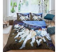 EOASNRTCB Housse De Couette De Stray Kids,Parure De Lit Stray Kids,Impression 3D Microfibre Ensemble De Cadeaux,pour Les Garçons Et Les Filles Double（200x200cm）