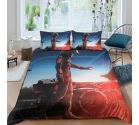 EOASNRTCB Housse De Couette F1 Racing pour Enfants Parure De Lit Personnes 3D F1 Driver Housse Couette en Microfibre avec Taie d'oreiller,Caché Fermeture Éclair King（220x240cm）