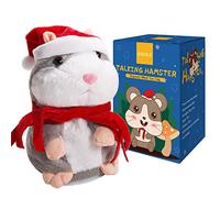 Eocolz Sprechender Hamster wiederholt das, Was Sie Sagen Mimicry Haustier Plüsch Buddy Maus interaktives Spielzeug Lustiges Kinder Plüschspielzeug frühes Lernen für Mädchen und Jungen Geschenk