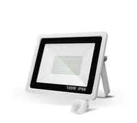 EOCOYAR Projecteur LED Détecteur de Mouvement PIR 220V 10W Réflecteur Blanc Chaud Étanche IP66 Éclairage à Induction pour l'extérieur Spot LED pour Jardin, Patio, Garage, Entrée