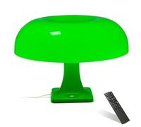 EOEO Lampe de Chevet 12W avec Télécommande Lampe de Table LED Champignon à Dimmable,3 températures de Couleur, Abat-Jour Acrylique Lampe de Table Lampe de Lecture pour Chambres Salon Bureau,Vert