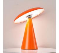EOEO Lampe de table LED Sans fil Dimmable Touch Champignon Lampe de Bureau Rechargeable USB Lampes de chevet amovibles Lampe de lecture de chevet magnétique pour chambre à coucher Salon Bureau,Orange