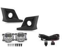 Eofooq Feu Avant Antibrouillard 57731FL082 Cache Feu Antibrouillard Pour Subaru XV Pour Crosstrek 18-20 Garniture Pare-chocs Avant Enjoliveur Cadre Trou Phares Phare automobile(1 set led B)