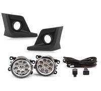 Eofooq Feu Avant Antibrouillard 57731FL082 Cache Feu Antibrouillard Pour Subaru XV Pour Crosstrek 18-20 Garniture Pare-chocs Avant Enjoliveur Cadre Trou Phares Phare automobile(1 set led A)