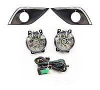 Eofooq Feu Avant Antibrouillard Cache De Phare Antibrouillard Pour Mitsubishi Pour Outlander 2015-2018 Phare automobile(9LED set)