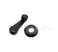 Eofooq Kit Lève-vitre Poignée de lève-vitre de voiture à manivelle Connect 2, levier universel pour porte, couleur Régulateur Vitre(Black)