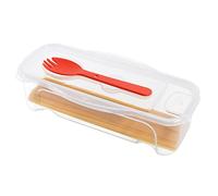 EOIMS Petit cuiseur à pâtes avec passoire, cuiseur à spaghetti, nouilles avec cuillère et couvercle, bateau à pâtes au micro-ondes pour dortoir, cuisine, bureau sans BPA