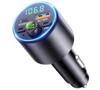 EOIWUY Transmetteur FM Bluetooth Voiture, [Charge Rapide] Emetteur Bluetooth 5.3 Voiture Adaptateur Radio avec Puissance PD36W & QC3.0, Allume Cigare USB C Bluetooth, Musique Hi-FI, Appel Main Libre