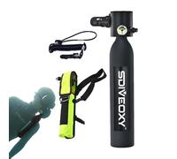 Eoixuqba 0.5L Mini Réservoir De Plongée Bouteille De Plongée 6-12 Minutes Bouteille D'oxygène sous-Marine Ensemble De Réservoir d'air avec Pompe À Main Sac De Rangement