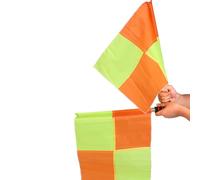 Eoixuqba 2 Pièces Drapeau Juge De Touche, 40x45.8cm Drapeau D'arbitre De Touche, Drapeaus De Touches Football, Avce Sac De Transport, Pour Compétitions Intérieures Et Extérieures