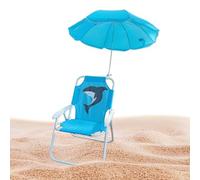 Eoixuqba 38 x 52 cm Chaise de Plage pour Chaise de Camping avec Parapluie Chaise Pliante pour Résistant à l'usure Siège de Sable avec Abat-Jour pour Piscine, terrasse, Jardin, Voyage