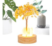 Eoixuqba Arbre À Argent Citrine,Veilleuse Arbre Cristallin,Décoration Maison pour Anniversaire Thanksgiving - Décoration Action de Grâces