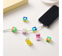 Eoixuqba Attaches Pour Câbles - Organisateur Pour Fils De Bureau,6 Pièces Porte-Câble Adhésif Pour Chargeur De Téléphone | Pour Plan De Travail École Appartement Dortoir Table De Chevet