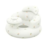 Eoixuqba Baby Inn Siège pour bébé assis 49 x 35 cm, siège gonflable pour tout-petit, pompe à air intégrée, siège de soutien pour bébé, siège portable pour la maison, chaise de fête prénatale, chaise