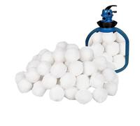 Eoixuqba Balles filtrantes pour piscine - Balles filtrantes pour systèmes de filtration à sable - Balle filtrante réutilisable - Haute résistance - Pour éliminer la mousse - Absorbe l'huile - Pour