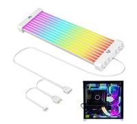 Eoixuqba Couvercle du câble PC Argb, bandes LED des câbles PSU | Éclairage de bande LED pour GPU,Câble d'extension de la carte mère à 24 broches, extension de l'alimentation de la carte mère,