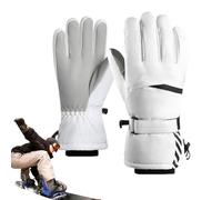 Eoixuqba Gants de Ski Femme - Mitaines pour Temps Froid | Gants Tactiles Thermiques Imperméables Anti-Vent pour Temps Extrême,Travail Extérieur Hiver Randonnée Cyclisme Snowboard Patinage Ski Femme